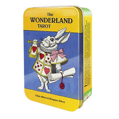 【預馨緣塔羅鋪】現貨正版愛麗絲夢遊仙境鐵盒版塔羅牌The Wonderland Tarot in a Tin(附贈中文)