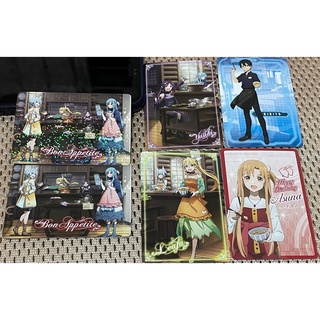 刀劍神域 合作限定 特典卡/收藏卡片 亞絲娜/桐人/愛麗絲/有紀/詩乃/莉法/生日/なか卯/周邊