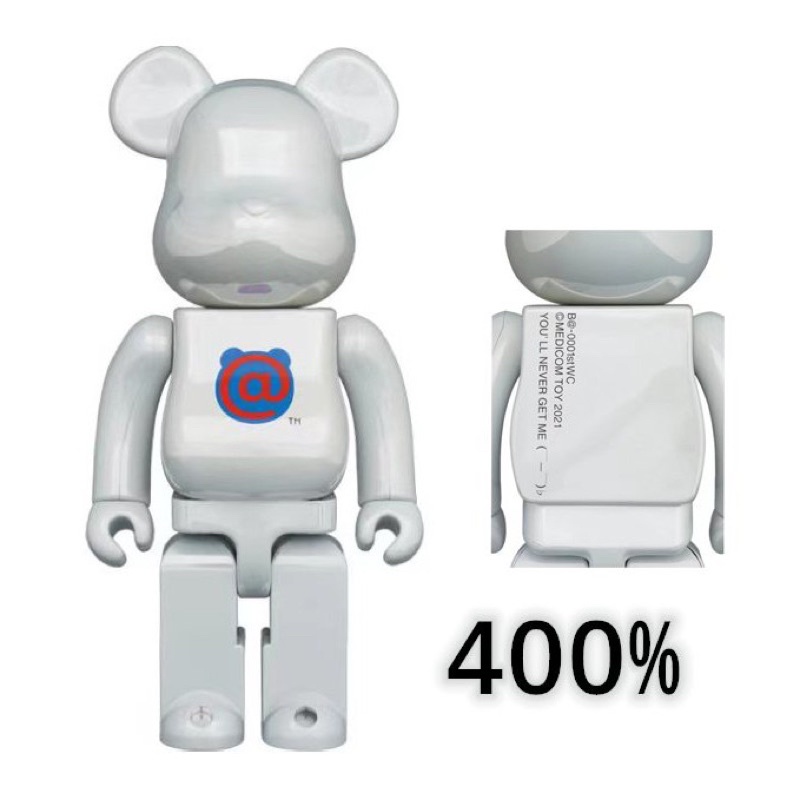 BE@RBRICK  20週年 1代 白電鍍 400％