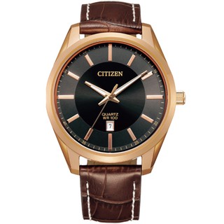 CITIZEN 星辰 超限量款 極簡紳士時尚石英真皮腕錶【 Watch On-line Store 】