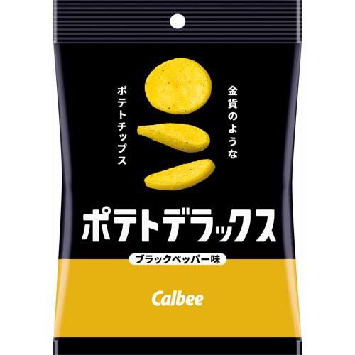 ˙ＴＯＭＡＴＯ生活雜鋪˙日本進口雜貨人氣東京限定販售Calbee夢幻黑胡椒極厚洋芋片袋裝50g(現貨+預購)