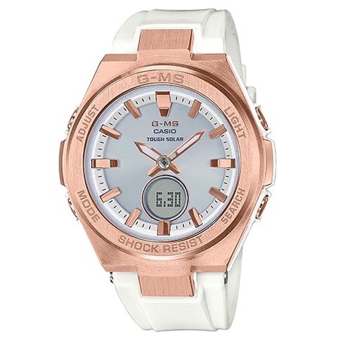 CASIO 卡西歐 BABY-G 太陽能  白玫瑰金 MSG-S200G-7A【Watch On-line Store】