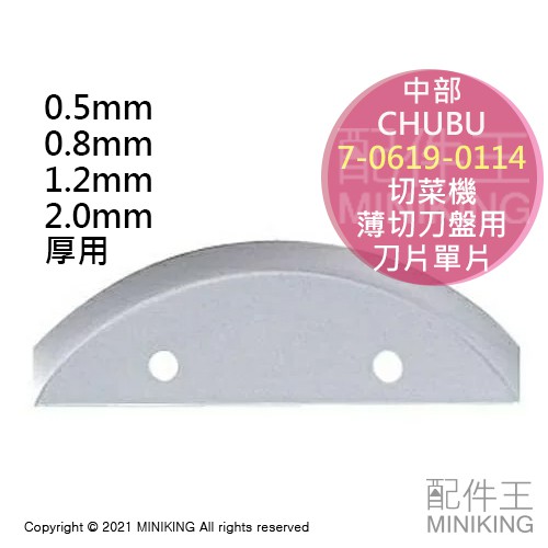 現貨 日本 CHUBU 中部 切菜機 薄切刀盤用 刀片 替刃 單入 單片 適用 SS-250C SS-250F