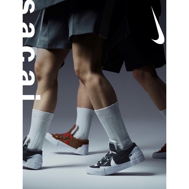 【吉米.tw】代購Sacai x Nike Blazer Low 低筒男女款