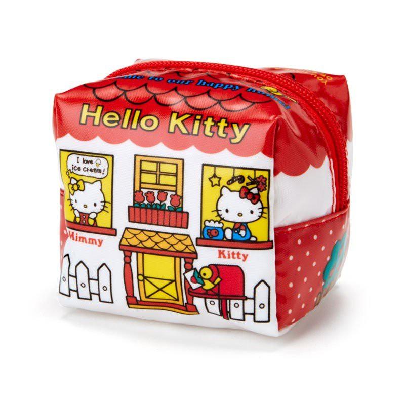 HELLO KITTY  零錢包 防水方型零錢包 收納包 方形包 雙面圖案不同
