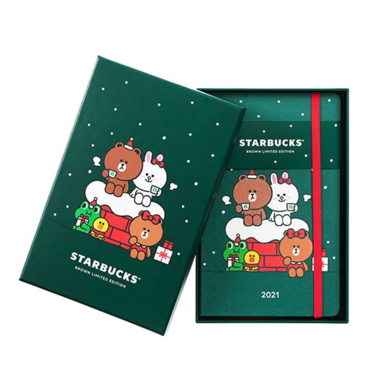 星巴克 LINE FRIENDS筆記本 LINE FRIENDS+Starbucks聯名 2021/12/8上市