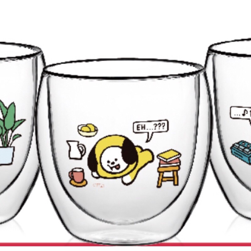 bt21 雙層玻璃杯 chimmy