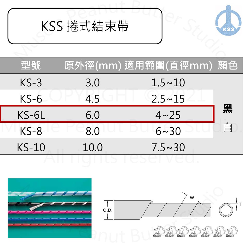KSS 捲式結束帶 KS-6L 10m