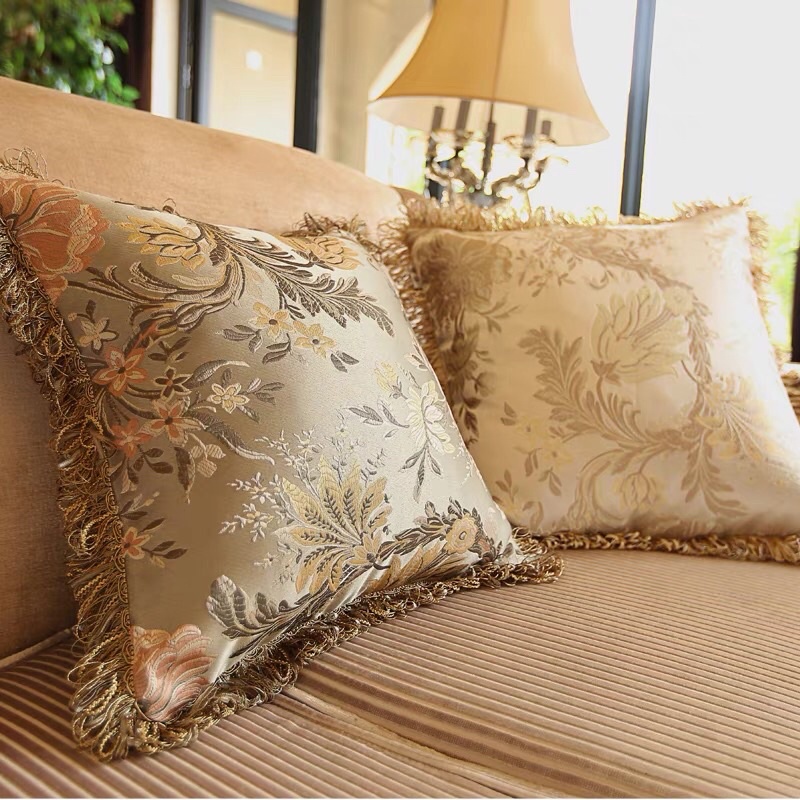 全新歐式沙發方形大抱枕套，超大很有質感，四邊手工縫製