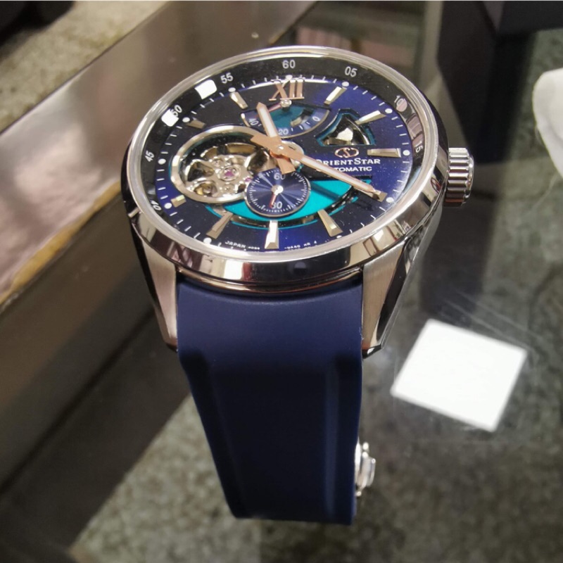 （振興經濟小優惠小確幸） ORIENT STAR 東方之星 副廠替代用矽硅膠折疊扣錶帶