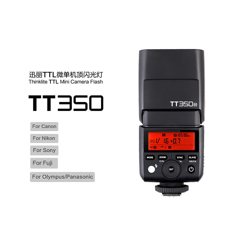 三重 ☆大人氣☆ 公司貨 GODOX 神牛 TT350 TTL機頂閃光燈