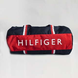 美國百分百【全新真品】 Tommy Hilfiger 旅行袋 TH 圓筒包 運動包 側背包 logo 深藍 BO31