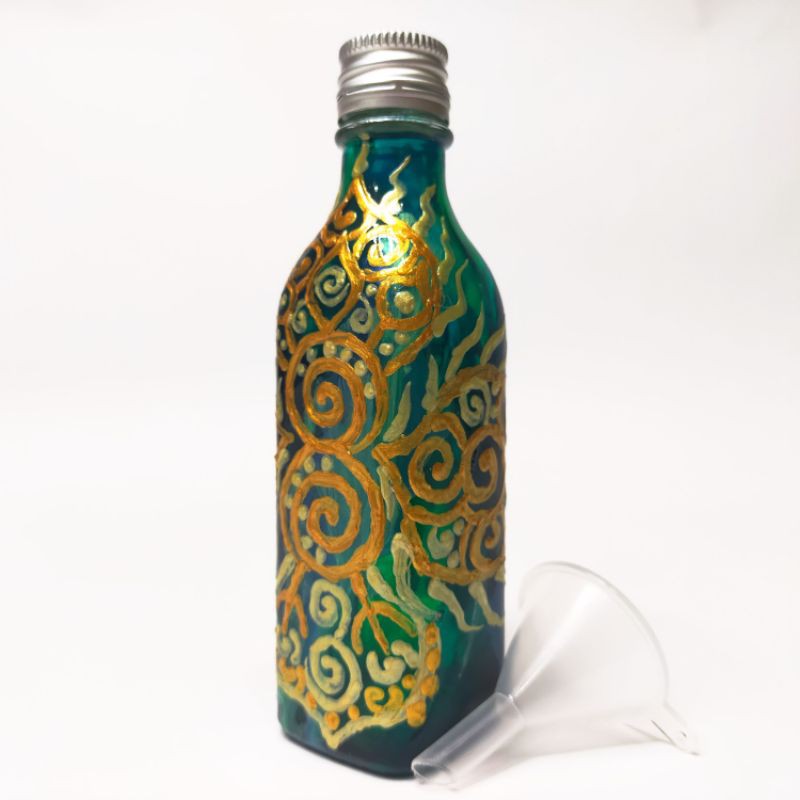 曦光設計能量校準醒酒淨化寶瓶（V0017）淨化 醒酒 魔法油瓶 玻璃瓶 玻璃彩繪 禮物 手作 能量平衡