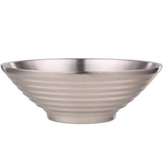 PUSH!餐具用品304不鏽鋼飯碗湯碗泡麵碗防燙拉麵碗E128