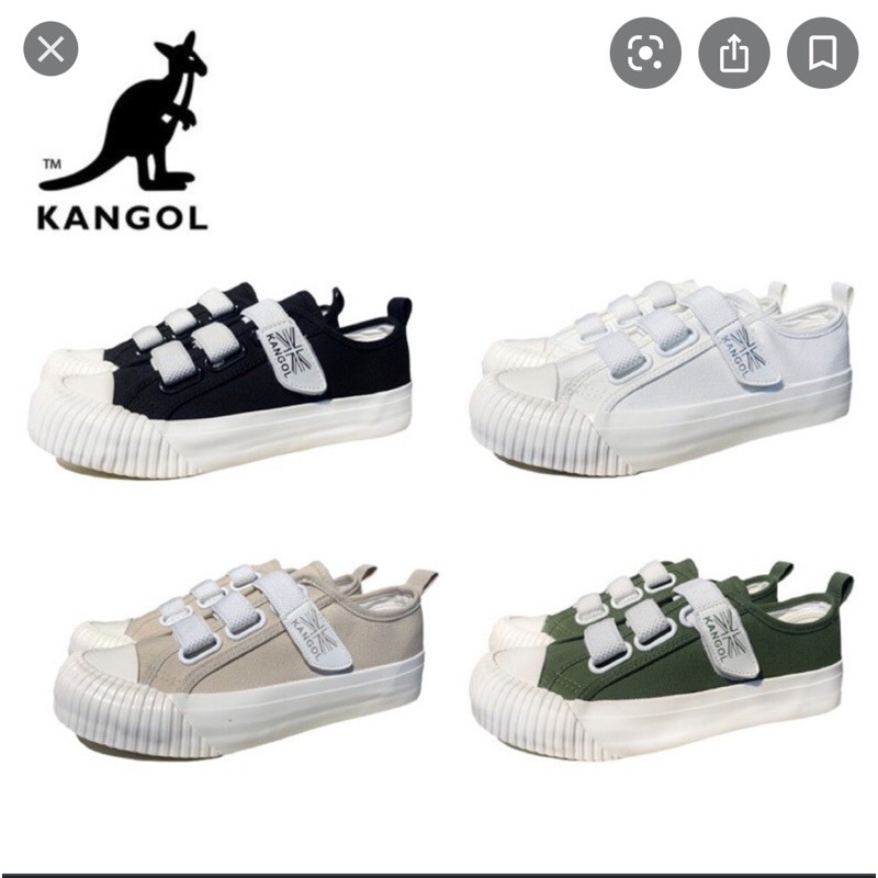 Kangol 魔鬼氈餅乾鞋 黑 全新 23