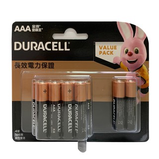 【DURACELL 金頂】 鹼性電池 4號 AAA 16入裝(台灣總代理)