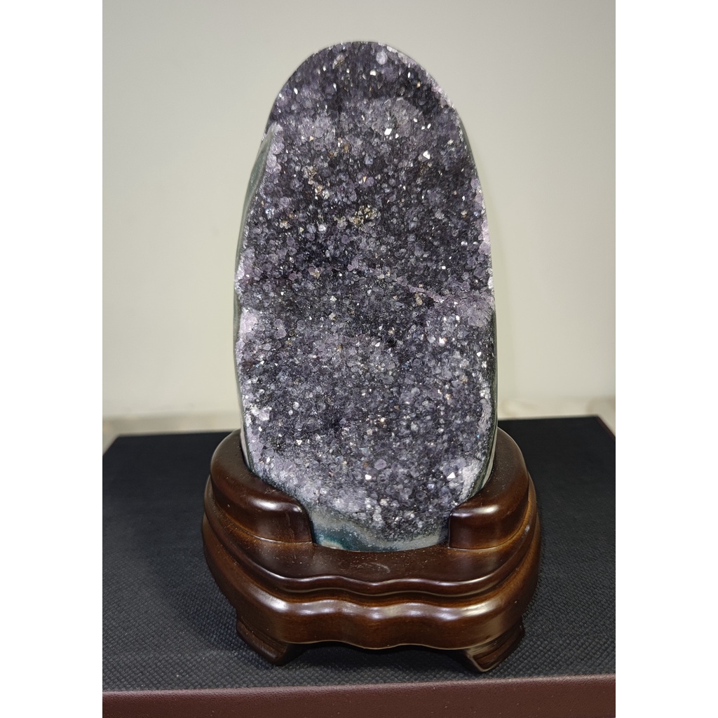 異象水晶鎮-異象水晶-黑細晶-水晶-共生黃銅礦-1471G(含訂製木座)