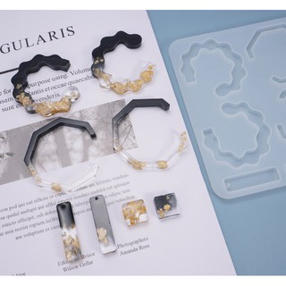 【模具倉庫】滴膠 耳環 耳墜 矽膠模具