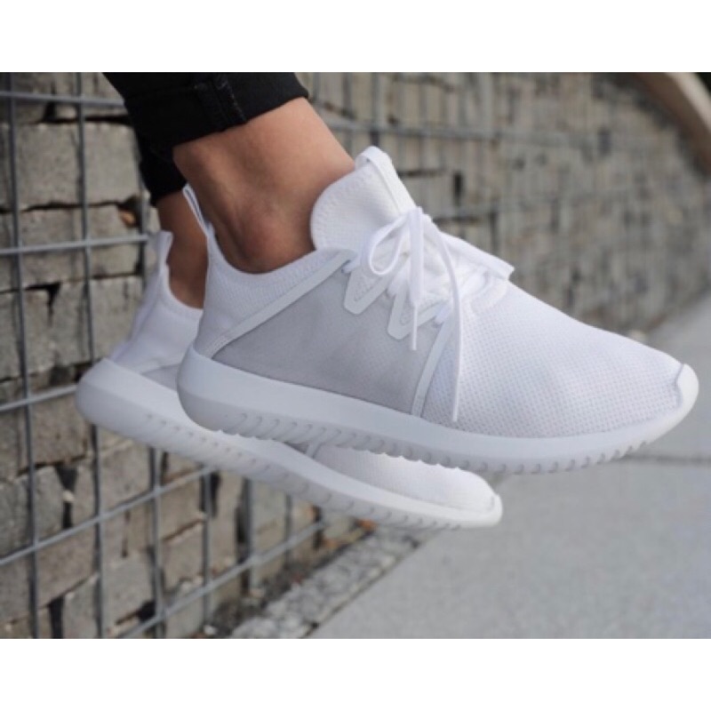 Adidas 休閒鞋 Tubular Viral2 W 白 全白 小白鞋 女鞋 基本款