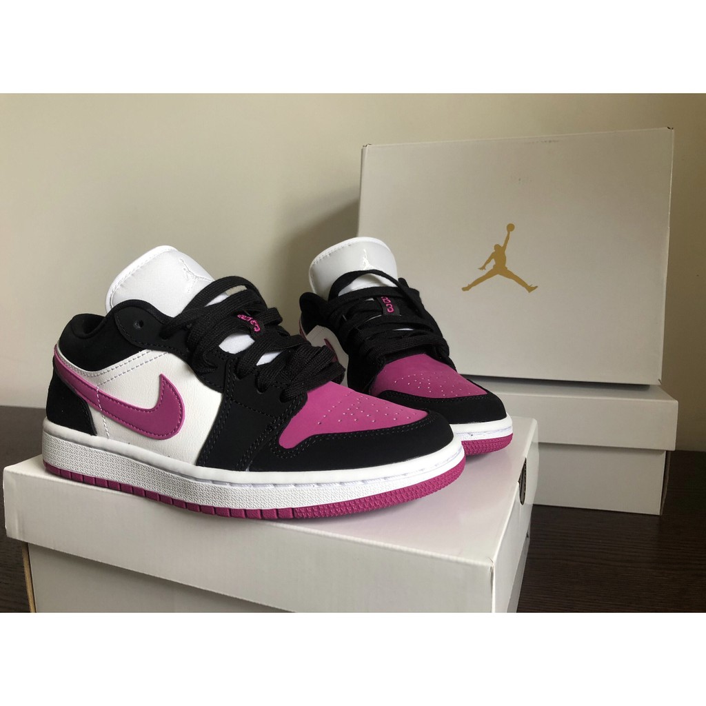 air jordan 1 low black cactus flower