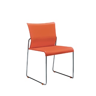 【上丞家具】台中免運👕285-3 韋恩洽談訪客椅(橘色) 👕訪客椅 靠背椅 會議椅 休閒椅 餐椅