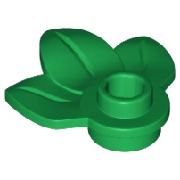 Lego 樂高 綠色 三葉 植物 樹葉 1x1 Green Plant Plate 32607 6229130