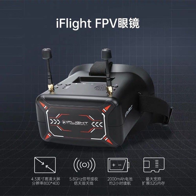 🔥🔥翼飛眼鏡 iflight眼鏡 入門首選 穿越機眼鏡 FPV眼鏡 vr眼鏡 高cp 直購價2100