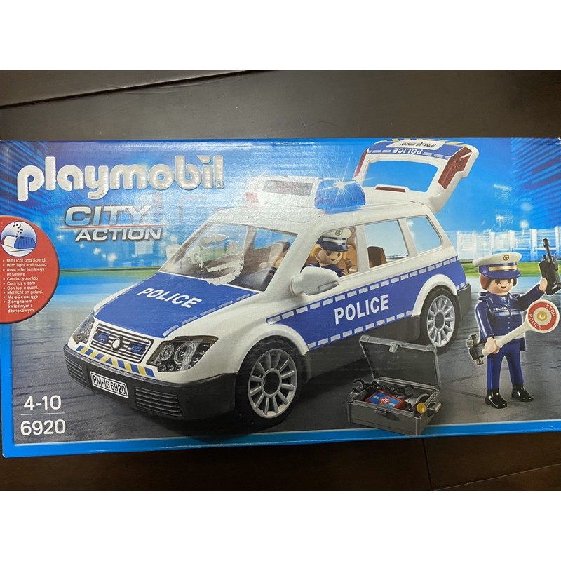 playmobil6920-破盤摩比警車組-盒損清倉價-兒童禮物首選警車經典組