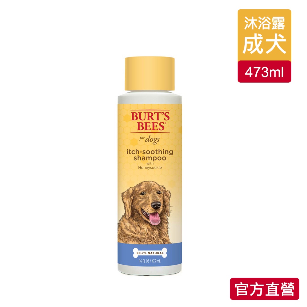 【Burt's Bees 小蜜蜂爺爺】天然肌蜜金銀花酪梨 寵物沐浴露 16oz - 官方旗艦店