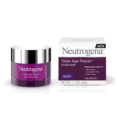 【現貨】Neutrogena 露得清三重肌齡修復抗皺保濕晚霜48ml，含維他命 C