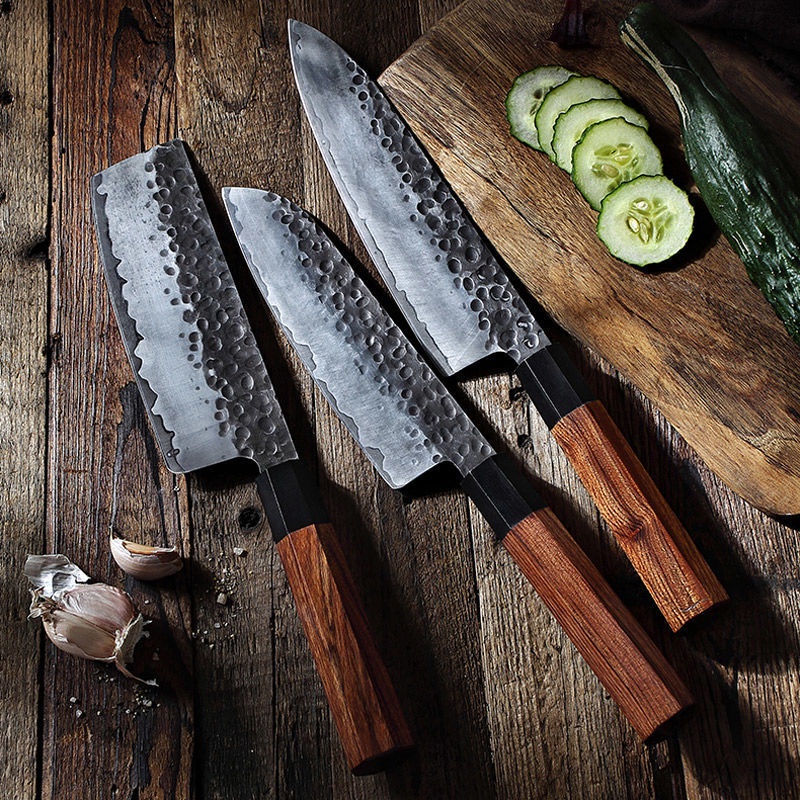 刀具 不鏽鋼日本三本盛厨师刀牛刀三德日式菜刀西餐主厨刀手工锻打刺身料理刀
