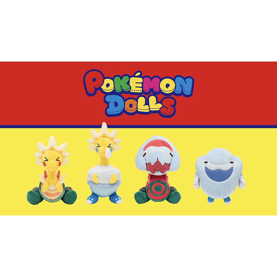 訊地ノ心 寶可夢中心 Pokemon Dolls 雷鳥龍 鰓魚龍 蝦皮購物