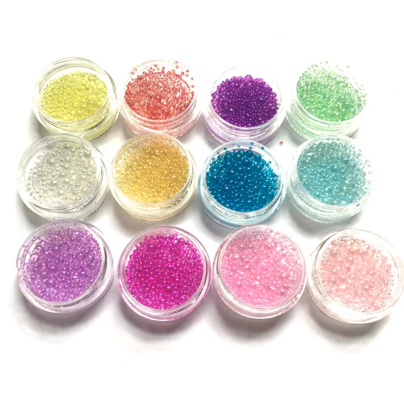 SIY  flgo 12 件/套彩色氣泡 DIY 水晶環氧樹脂填充劑 UV 樹脂仿泡罩