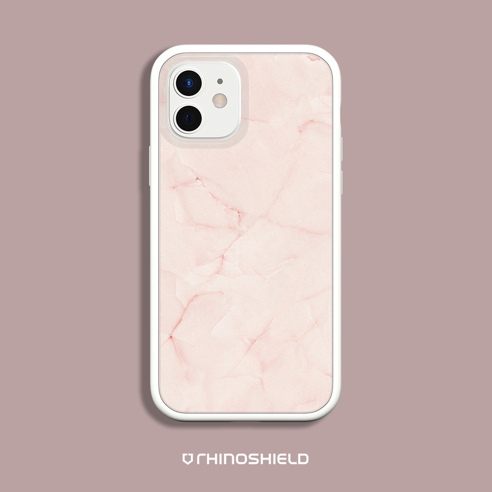 犀牛盾 適用iPhone Mod NX邊框背蓋手機殼∣獨家設計/質感石紋-粉色夢境