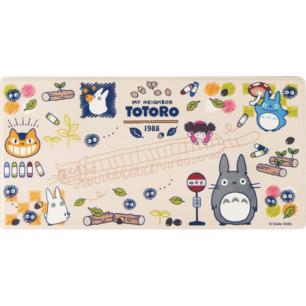 日本 宮崎駿 龍貓 TOTORO PVC抗菌防臭腳踏墊 地墊(45X90CM) (6043)