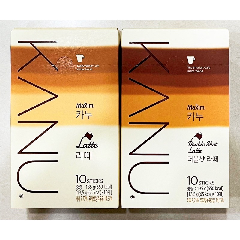 【韓國忠清南道】 韓國KANU - 拿鐵咖啡、雙倍濃縮拿鐵咖啡、香草拿鐵咖啡 拿鐵 雙倍拿鐵 香草 無糖拿鐵 孔劉咖啡