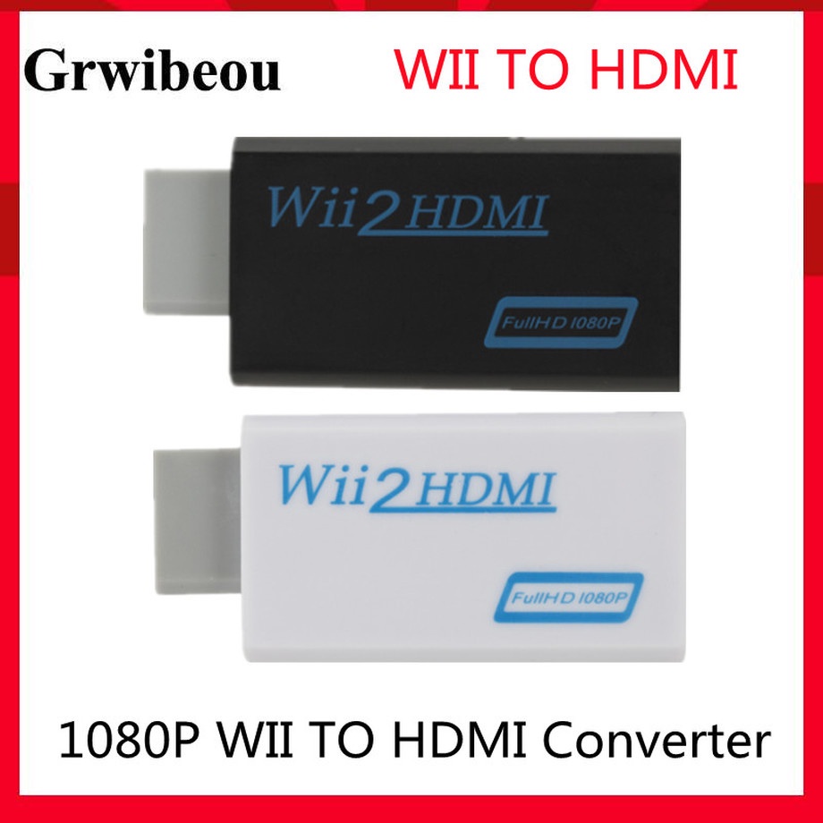 全高清 1080P Wii 到 HDMI 轉換器適配器 Wii 2 HDMI - 適用於 PC HDTV 顯示器顯示器的