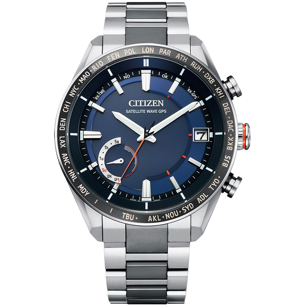 CITIZEN 星辰 GPS光動能衛星對時鈦金屬手錶 CC3085-51L 錶咖時計