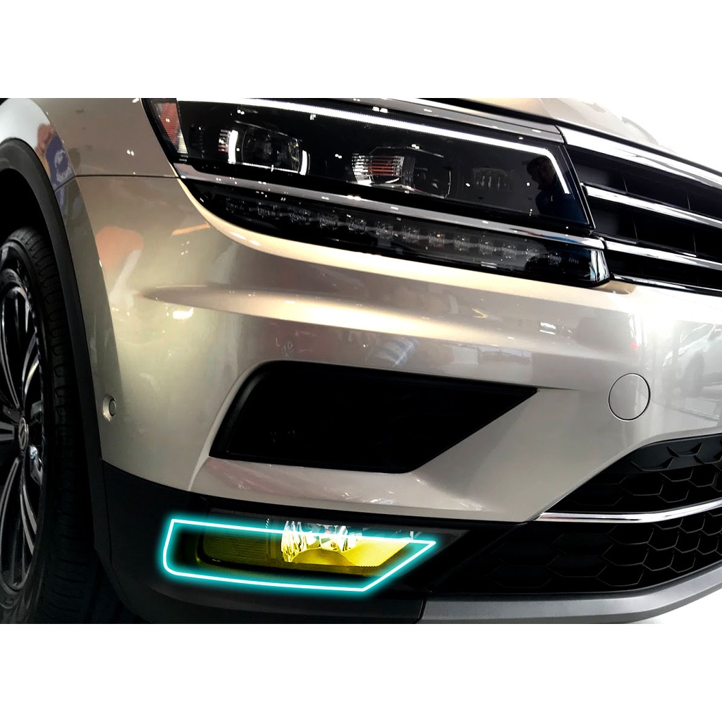 VW TIGUAN 2016~2020年 霧燈保護貼/改色膜_小馬汽車工坊