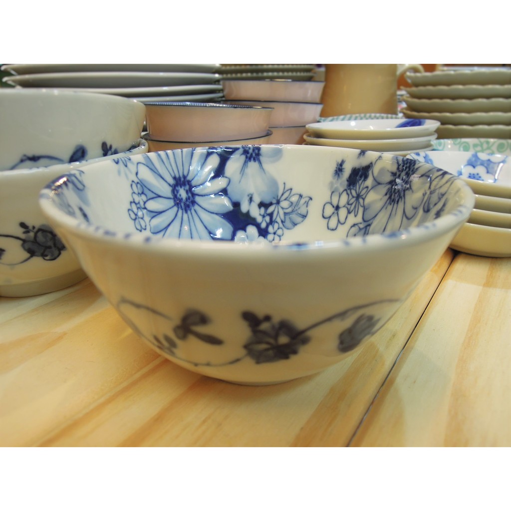 好日餐旅🌠日本製有古窯青花浮雕碗 碗盤 餐具 特價 出清
