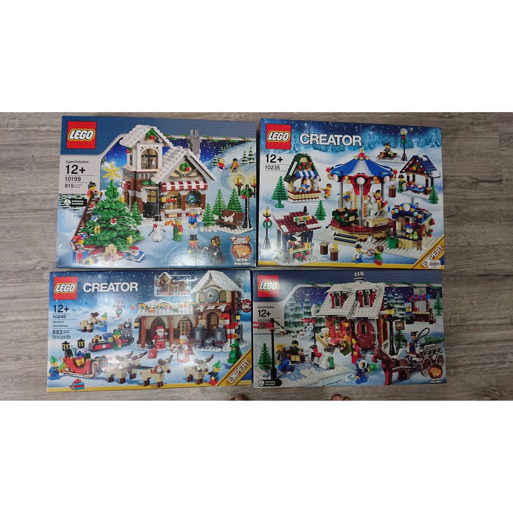 Lego 正版樂高 冬季系列 10199, 10216, 10235, 10245共四盒，詳見說明