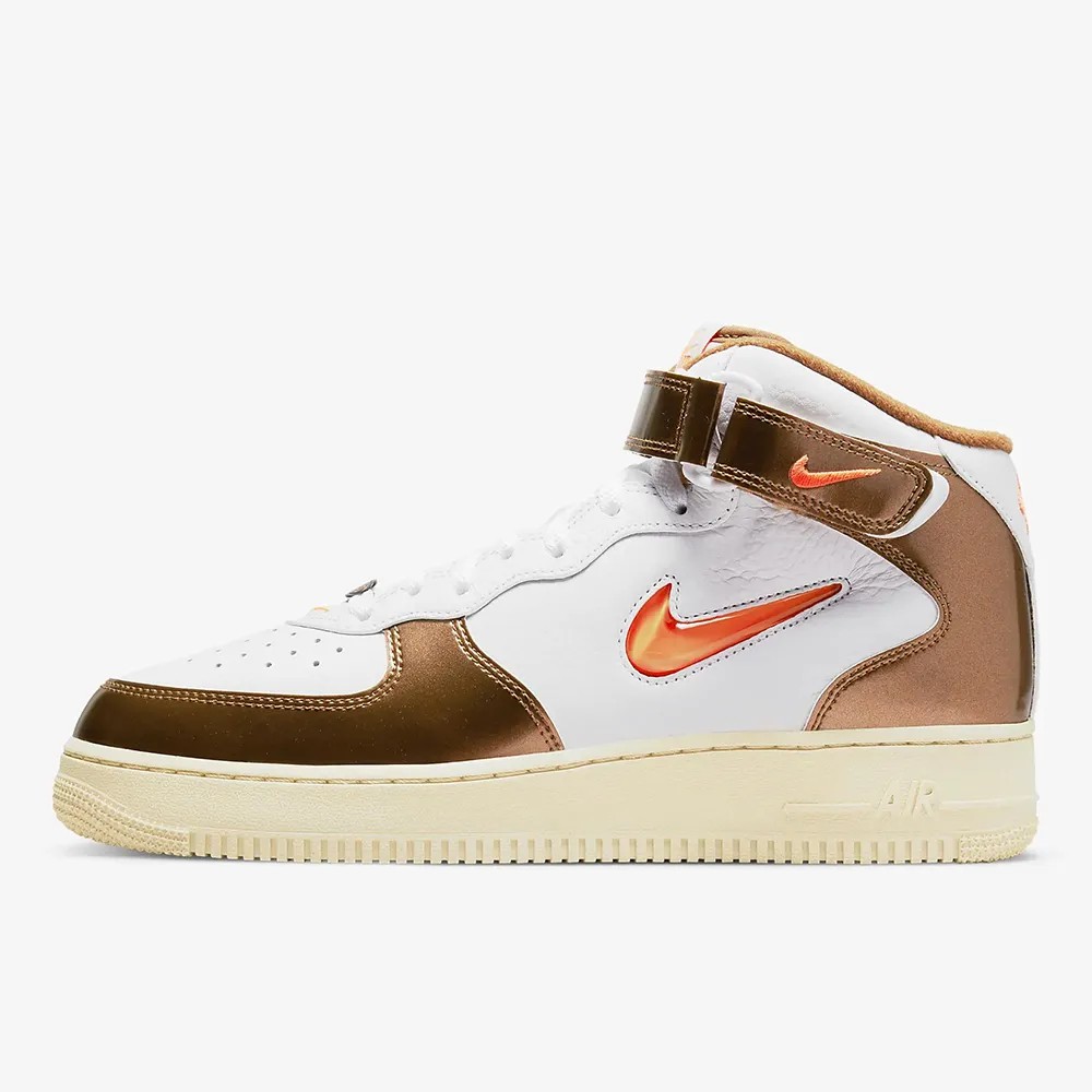 NIKE 休閒鞋 運動鞋 AIR FORCE 1 MID QS 男 DH5623100 棕色 橘色 現貨 廠商直送