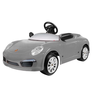 保時捷 PORSCHE 911 兒童超級電動跑車-6V-經典銀