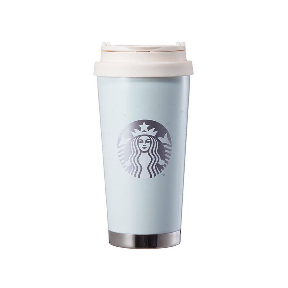 韓國2016限量星巴克Starbucks湖水藍綠保溫杯 473ml