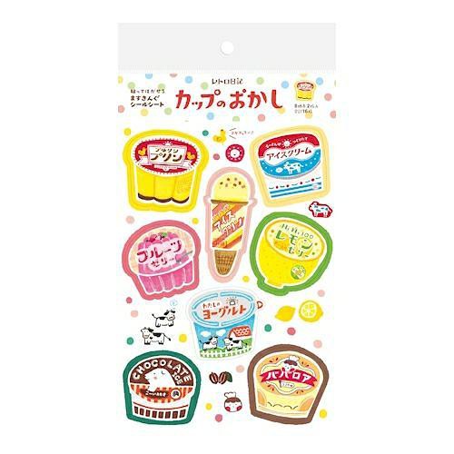 日本 Wa-Life 復古日記系列 和紙貼紙組/ 懷舊點心/ 2入    eslite誠品