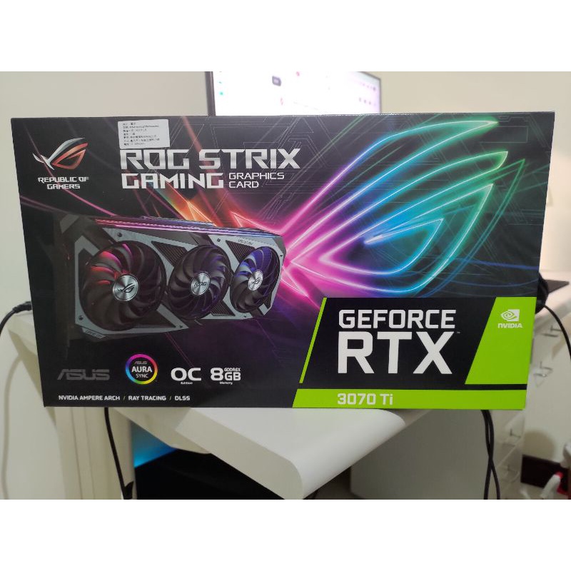 ASUS華碩 ROG-STRIX-RTX3070TI-O8G-GAMING 31.85cm/顯示卡