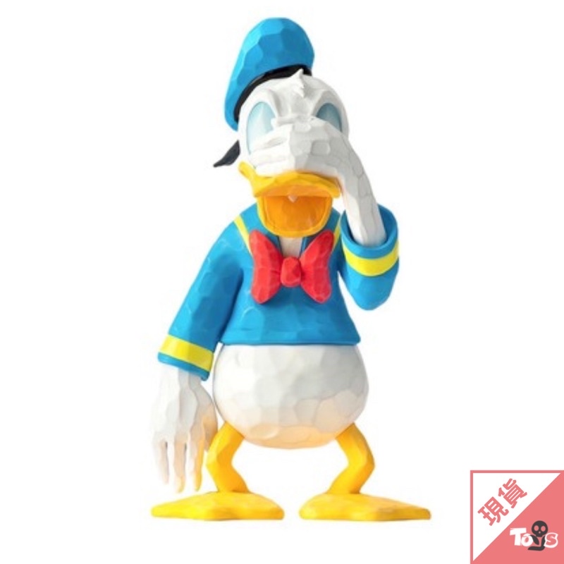 （現貨）MGL TOYS x POP SUNDAY 木雕塑家 唐老鴨 (經典色) 25cm 迪士尼 遮臉 米奇 玩具有毒