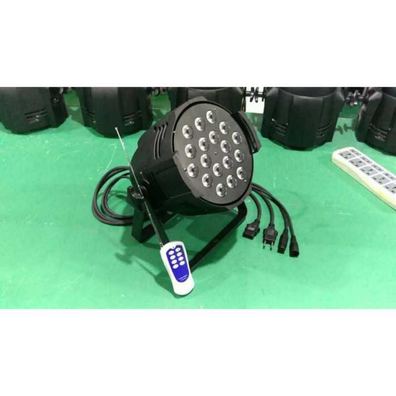 《Cute小舖》遙控 LED PAR64 四合一 手拉手 暖白色/正白色/全彩 10W18顆 帕燈/舞台燈光/出租/製造