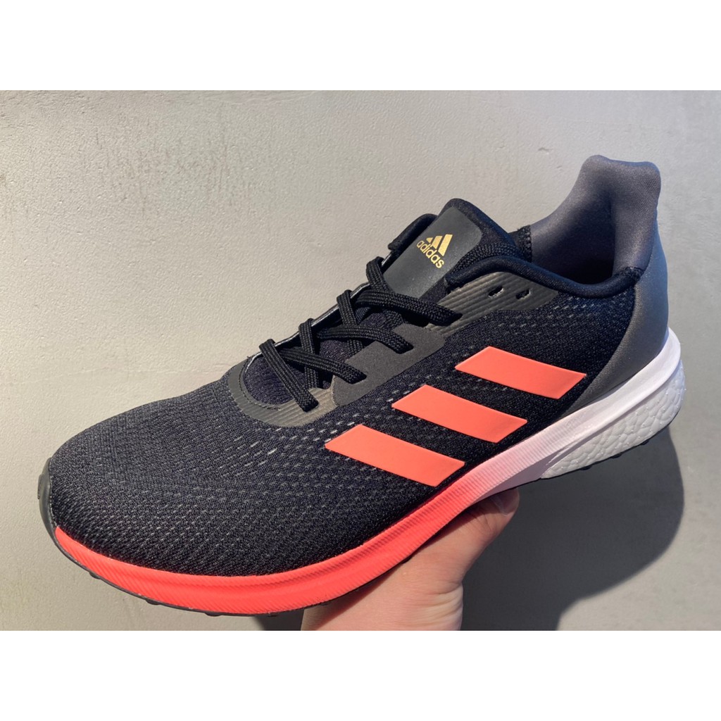 ADIDAS ASTRARUN M 男 慢跑鞋 黑白橘 休閒鞋 穿搭 透氣 運動 訓練 跑步 EH1530