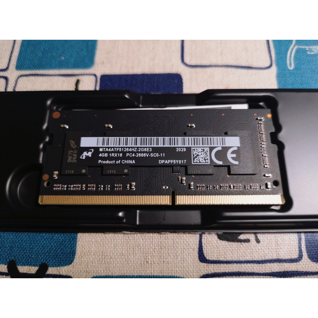 [二手 - 現貨]Mac拆下 4GB RAM DDR4 PC4-2666 美光 Micron 記憶體筆記型